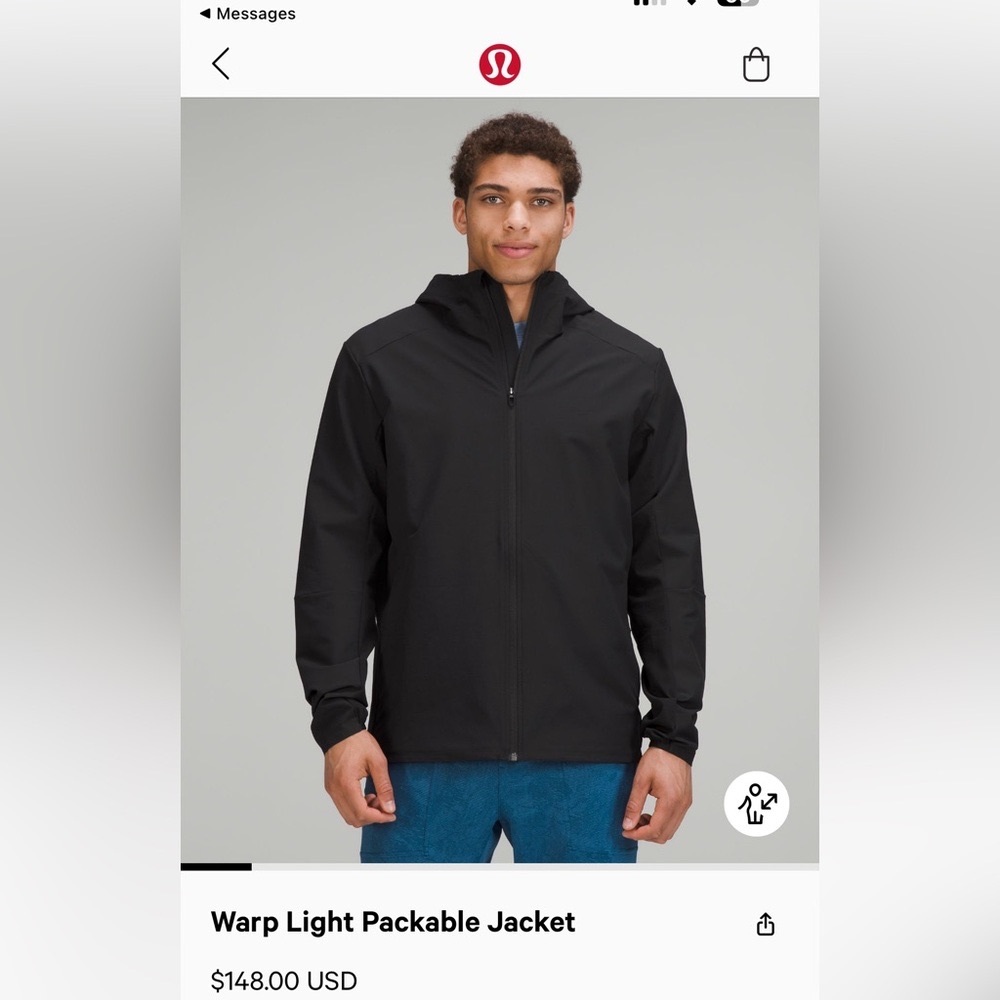 Lululemon Warp Light Packable Jacket